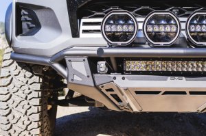 Chevrolet Colorado ZR2 Front Bumper - DV8 Offroad - Tube with Skid Plates - Micro-Texture Black with Gray Accents - `23-`26 Chevrolet Colorado ZR2 Front Bumper - DV8 Offroad - Tube with Skid Plates - Micro-Texture Black with Gray Accents - `23-`26